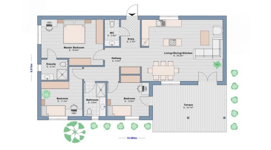 Luxe Homes 360 - Autopromocion Casas Prefabricadas Línea Smart - casa prefabricada estructura madera 116 5