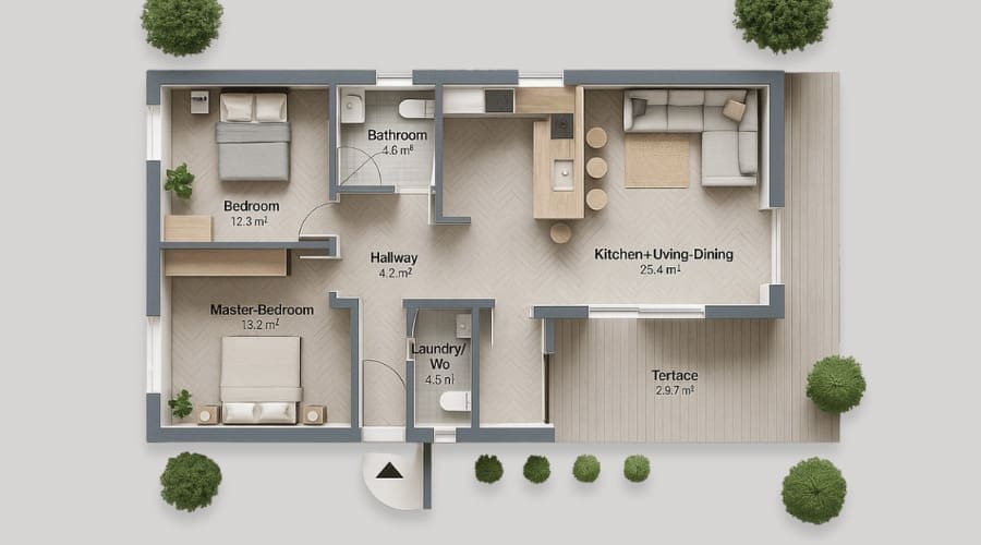 Luxe Homes 360 - Autopromocion Casas Prefabricadas Línea Smart - casa prefabricada estructura madera 85 7