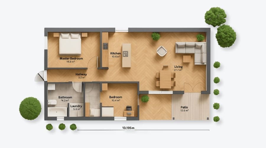 Luxe Homes 360 - Autopromocion Casas Prefabricadas Línea Smart - casa prefabricada estructura madera 94 7